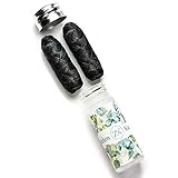 Zahnseidenkampagne Vegane Bambus - Polyester Natur Bio Zahnseide ohne Plastik Gewachst mit Aktivkohle - Nachhaltig, Umweltfreundlich, Nachfüllbar im Glasflakon - Zero Waste Leben (Gläschen + 2 x 30 m)