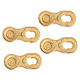PRETYZOOM 2Paare Fahrrad Kettengelenk Adapter Für Gang Mountainbike Kette Schnellverschluss Verbindung Für Fahrrad Kette Für Goldfarben