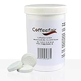 Coffeefair Reinigungstabletten für Kaffeevollautomaten 100 x 1,6g | Universal Reinigungstabs für die optimale Reinigung Ihrer Philips Saeco, Jura, WMF, Melitta, AEG, DeLonghi, uvm.