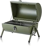 SXAYTLH Gasgrill, tragbarer Holzkohlegrill, zusammenklappbarer Grill, Smokergrill, Tischgrill für Outdoor, Camping, Garten, Hinterhof