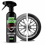 Reifenglanz | Reifen Schwarz | ReifenGlanzSpray | Premium Auto-Kunststoffpflege für innen & außen I Hochwertige Autopflege | BassMotor - Dark Shadow 500ml