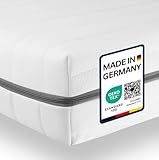 Sleepneo Matratze 70x200 - Ergonomische Kaltschaummatratze - 7 Zonen Matratze - Matratze H2 H3 - Oeko TEX Zertifiziert - Waschbarer Bezug - 2in1 Matratzen Härtegrad - atmungsaktiv - Höhe 15 cm