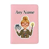 UNIGIFT Reisepasshülle für blondes Optiker, personalisierbar, professionelles Design für Augenpflege, personalisierbar, rose, Einheitsgröße, Klassisch