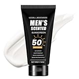 Männer Feuchtigkeitscreme Mit LSF,Hydratisierende Gesichts Sonnencreme Für Männer 50g - Schnell Einziehender Sonnenschutz Für Angeln Wandern Klettern Workout
