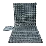 Beheiztes Sitzkissen, Faltbares Elektrisch Beheizbare Heizkissen, Ultraweich Heizkissen mit 3 Heizstufen, Tragbare Elektrisches Wärmekissen, USB Heizsitzkissen Wärmesitzbezug für Campingstühle (45cm)