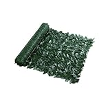 KAILIKETIY Künstlicher Sichtschutz Zaun mit Realistischen Dunkelgrünen Blättern Wetterfeste UV beständige Pflanzendekoration für Balkon Terrasse und Garten Künstliche Grüne