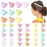 REYIN-CHHN Kleine Haarklammern, 40 Stück, Mini-Haarklammern, kleine Haarklammern für dünnes Haar, niedliche Haarklammer für Kinder und Erwachsene, Dekroationsbrötchen, starker Halt, multifunktionale
