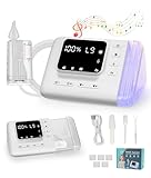 PAHTTO Nasensauger elektrisch für Babys, mit 9 einstellbaren Saugstufen, Beleuchtung und Musik, Nasensekretsauger Linderung Schleimlöser für verstopfte Nasen