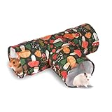lisetar Meerschweinchentunnel, 3-fach faltbar & waschbar Haustier Tunnel für Kaninchen, Hamster, Chinchilla & Frettchen Kaninchen Meerschweinchen Zubehör