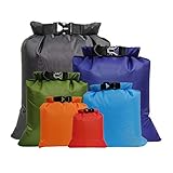 Lixada 5/6 Stück Outdoor wasserdichte Aufbewahrungsbeutel Packsäcke,für Camping Bootfahren Smartphone Kamera Aufbewahrungsbeutel für treibenden Wassersport,(1,5 L + 2,5 L + 3,0 L+3,5L+5,0L)