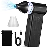 PartyKindom Elektrische Staubgebläse Druckluft Stark: Einstellbar Mini Gebläse 130000Rpm Compressed Air Duster Kann Wiederaufladbares Staubwede Pc Reinigung Druckluft für Tastatur Pc Auto