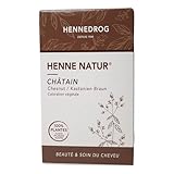 Hennedrog - Henna Chatain Kastanienbraun 90g - Haarfärbemittel auf pflanzlicher Basis in kastanienbraun