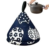 Hitburu Topfgriff-Hülle Isoliert - Backhandschuhe,Rutschfester Schutz Mit Katzen Design Für Grillen Räuchern Kochen Camping Wohnung