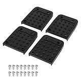 -Stelzenpolster, 4 Stück Gummistopper mit 16 Schrauben, rutschfeste Gerüstpolster mit langlebigem Gummidesign, Premium-Sicherheitszubehör für Stative, Innendekoration, Bauwesen, Gebäude, Kli
