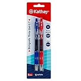 Kathay 86210598 Gelstifte, Blau und Rot, Spitze 0,7, Klickverschluss, perfekt als Schulmaterial