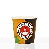 Coffee to go Espresso Becher aus Hartpapier 0,1l, 2000Stk, Pappbecher, Kaffeebecher to go