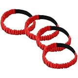 Cabilock Dreibein Rennbänder Elastische Beinbänder 4 Stück Robust und Reißfest für Familien und Teambuilding Events