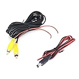 Rückfahrkamera Auto Auto Rückansicht Kamera AHD 720P Rückfahr Parkplatz Monitor Wasserdicht Ultra-klar Rück Kameras Weitwinkel Rückfahrkamera Kabellos(6M RCA Cable)