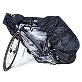 CCLIFE Fahrradabdeckung Wasserdicht mit Schlossösen 200 x 110 x 70cm Fahrrad Plane 210D Oxford-Gewebe Fahrrad schutzhülle für Mountainbike Rennrad