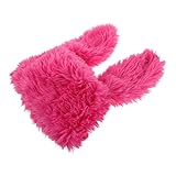 TOPPERFUN Kuschelige Hasenohren Mütze Damen Plüsch Wintermütze Warm Winddicht Mit Sicherem Sitz Für Kopf Umfang Für Kostümfeste Foto requisiten Und Alltag
