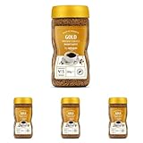 by Amazon Gold Instant Kaffee, Mittlere Röstung, 200g, 1er-Pack - Rainforest Alliance-Zertifizierung (Packung mit 4)