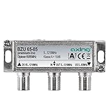 Axing BZU 65-85 Diplexer 65/85 MHz, kombiniert oder teilt Rückkanal 5-65 MHz und TV-Signal 85-1218 MHz