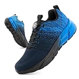 Hitmars Turnschuhe Herren Damen Sneaker Laufschuhe Air Luftpolster Sportschuhe Joggingschuhe Straßenlaufschuhe Running Sport Leicht Atmungsaktiv Fitness Outdoor Blau EU 43