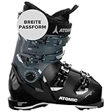 ATOMIC Hawx Magna 85W GW Skischuhe - Größe 25/25.5 - Alpin-Skischuh für Damen in Black/Storm/Ivory - 102mm breite Passform - Stabile Prolite Konstruktion - Memory Fit für präzisen Sitz