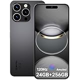 OUKITEL P1 Handy Ohne Vertrag - 24GB+256GB Smartphone Ohne Vertrag Android 14, 6.7 Zoll AMOLED Display Simlockfreie Handys 5150mAh, 50MP+32MP Kamera,GPS,NFC,Schwarz