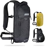 AARON Fahrradrucksack und Skirucksack klein 8L, MTB Rucksack, Wasserdicht mit Regenschutz, Wanderrucksack klein für Damen & Herren