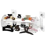 360° Drehbar Haarklammer Aufbewahrung, Haarspangen Halter Mädchen, Haarreifen Aufbewahrung, Haarspangen Halter, Haarklammer Organizer, Haarspangen Organizer, Haarspangen Aufbewahrung, Wandmontiert