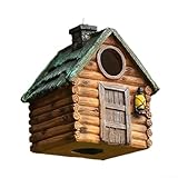 Dekoratives Vogelhaus aus Kunstharz, perfekt für eine charmante Gartenatmosphäre mit einfacher Installation