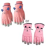 Dawutocap Kinder Kinder Fäustlinge wasserdichte Handschuhe Für Skijungen Mädchen Schnee Thermal Isoliert Fäustlinge Gefüttertes Fleece Für Outdoor Sport Snowboarde Handschuhe Männer Männer