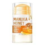 Fußcreme, Fersenfürchtigkeit Gebrochene Füße Honigcreme, Sanfte Lang Anhaltende Glättende Hautfeuchtigkeitscreme All-Saison Leichte, Natürliche Zutaten, Absorbiert Schnell, 1,41oz, Für Rissige Heels