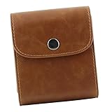 DIYEAH Fotopaket bilder aufbewahrung retro styles fotopapiere reisekofffer reistasche aufbewahrungstasche Mini-Fototasche Kamerazubehörhülle Filmhalter Fall PU Ledertasche PU-Leder Coffee