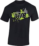Fahrrad T-Shirt Kinder - MTB - Mountainbike - Sportbekleidung Jungen & Mädchen - Outdoor Kleidung (Black Opal 158/164)