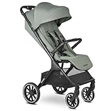 Easywalker Jackey² XL Buggy, Für Kinder von 0-22 kg, In einer Sekunde automatisch faltbar, Geräumiger Buggy mit XL Rädern, Sonnenblende & Einkaufskorb, Geeignet für Autositz - Agave Green