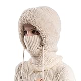 Strickmütze für den Winter, Radfahren, Winddicht, warme Mütze, Wintermützen, warme Winter-Strickmütze Head Warmer Herren Mütze Mit Ohrenklappen