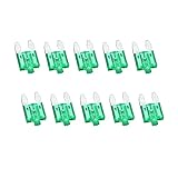 JJHQOKYNA Sicherung 10 PCS 30A Kleine Sicherung Einsätze Auto Versicherung Tablets Kleine Sicherung mit Lampe Auto Einsätze Sicherung