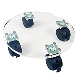 Mobiler Standfuß für Blumenkübel, Pflanzenrollen mit Rädern - Blumentopfständer mit Rollen mit Fuß für mobilen Blumenkasten | Pflanzenständer auf Rädern 143 Pfund mit Rollen, Blumenkastenhalter inkl