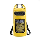 laxyy 30L Wasserdichter Rucksack Reflektierende Netztasche PVC Drifting Bag Kajak Packsack Outdoor Camping Bag