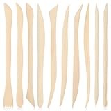 ZEYIYER Modellierwerkzeug 10 Stück Holz Ton Töpferwerkzeug, Ton-Werkzeug, Sculpting Tools, Doppelseitiges Ton Modellierset für Keramik, Detaillierung, Modellierung