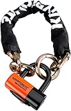 Kryptonite New York 1210 Fahrradschloss, 12 mm Kette und Evolution 14 mm Scheibe