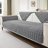 Sofa Überzug- für 1-4 Sitzer, Samt sofa überwurfdecke- mit Rutschfester Unterlage, Sofa überzug l form Sofa Cover Couch Überzug für Haushalte mit Hunden ,Verdicken Sofa Überzug Ecksofa für den Winter