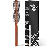 The Beardy Bro® Männer Bart-Rundbürste, Bartstyling, Bartbürste, Föhnbürste, Haarbürste, Kamm Männer - Mit speziellen Noppen für kurze bis mittellange Haare (M)