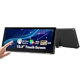 10.3 'Kleiner Touchscreen Monitor, 400CD/m², VESA, IPS gestrecktes Mini Travel Touch Display 1920 * 720 HDMI USBC, tragbarer Touchscreen für Laptop Computer Windows AIDA64 GPU CPU RAM Überwachung