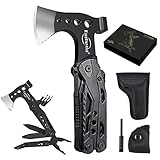 Multitool Werkzeug, Embedo Faltbar 15 in 1 Rostfreier Stahl Multitools,Kleine Geschenke für Männer,papa,Camping Gadgets für Outdoor, Wandern Zubehör