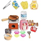Spielzeug-Küchenzubehör,Küchen-Spielset-Zubehör, Rollenspiel-Küchenspielzeug, Kinderküchen-Rollenzubehör, Spielzeug, Spielküche, Kochgeschirr, Spielzeug für Mädchen im Alter von 3–5 Jahren