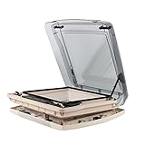 Dachfenster Dachhaube Remitop Vario II Kurbelvariante 40x40cm klar + Wamovo Dichtmasse Wohnwagen, Wohnmobil