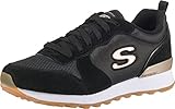 Skechers Damen Retros Og 85 Sneaker, Black Suede Nylon Mesh Rose Gold Trim, 39 EU